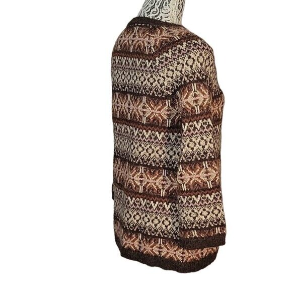 SOFT SURROUNDINGS Womens Fair Isle Pattern Pullover Sweater y2K 90's XS clueless - Picture 6 of 9